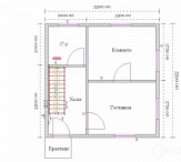 Двухэтажный дачный дом 5,5 м х 5,5 м за месяц.